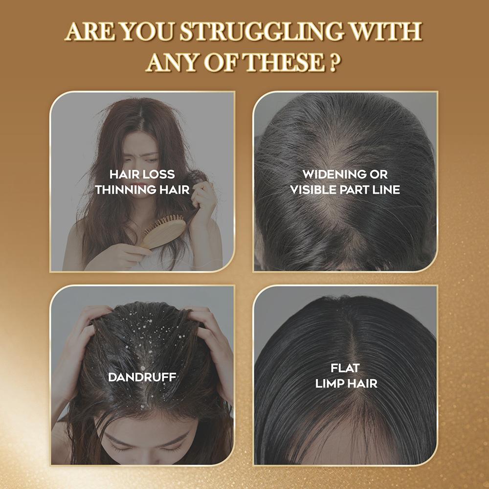 LUMÉI Rosemary Infused Shampoo & Conditoner Anti-Hair Fall Oil-control Soothing Antioxidant Volumizing Caffeine Niacinamide Piroctone Olamine