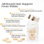 [FDA Approved] LUMÉI Biotin+Keratin Advanced Hair Booster Dietary Supplement Anti-Hair Loss Anti-Hair Thin 30 Capsules